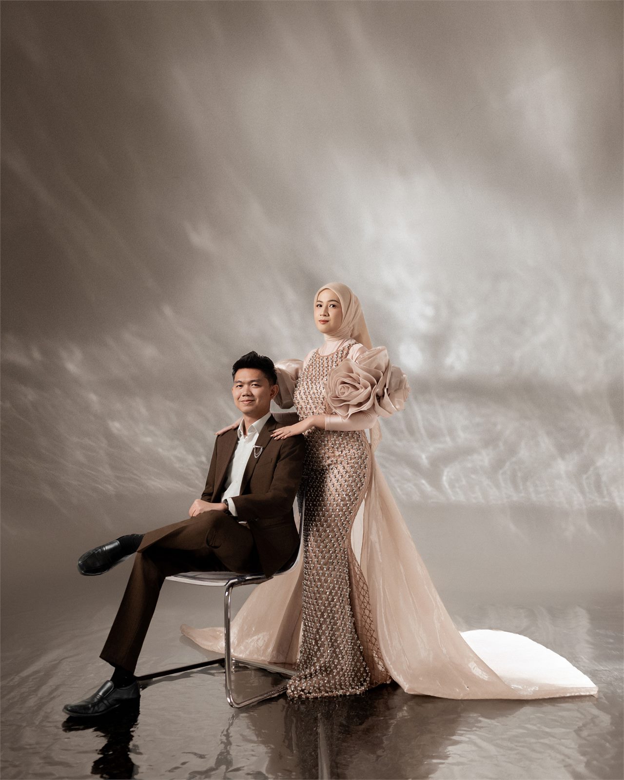 Billy dan Dina dalam sesi prewedding