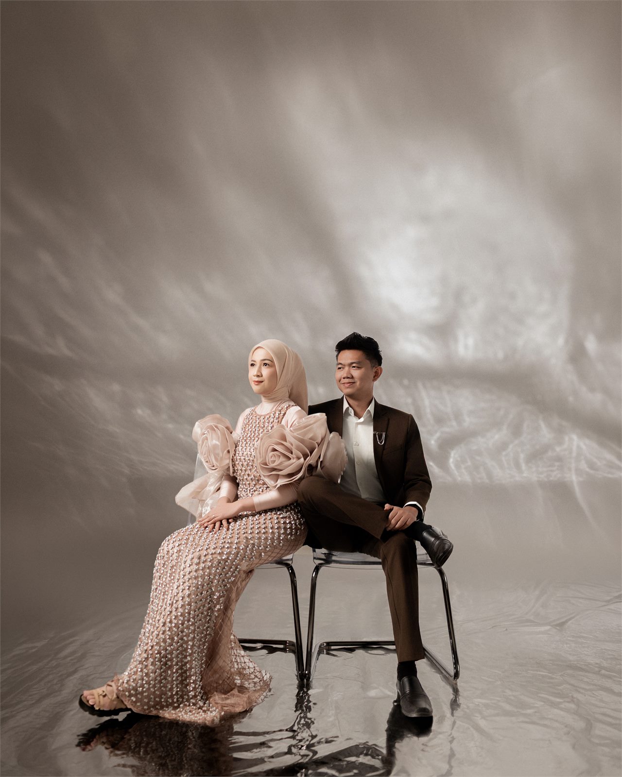 Billy dan Dina dalam sesi prewedding